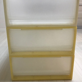 無印良品　MUJI  ＰＰ衣装ケース・引出式・小 ２個セット・約...