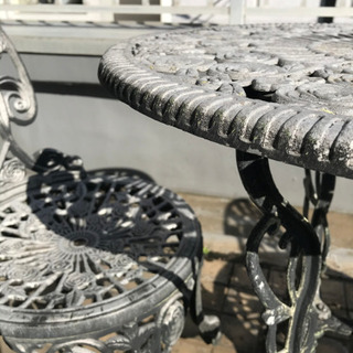 【お取引者決定】ガーデンテーブルチェアセットの画像