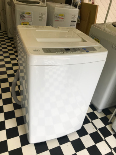 【リサイクルサービス八光　田上店　安心の1か月保証　旧鹿児島市内配達・設置無料】アクア 4.5kg 全自動洗濯機　ホワイトAQUA AQW-S45C-W