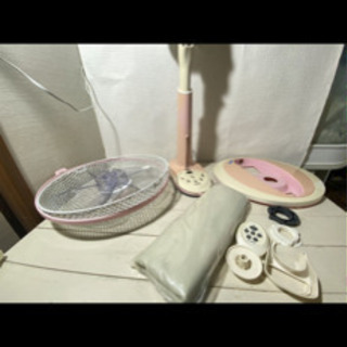 YUASA リビング扇風機 YT-3609MFRI(PK) ピンク リモコン付き 収納袋付き 中古品 扇風機 2011年製 動作品の画像