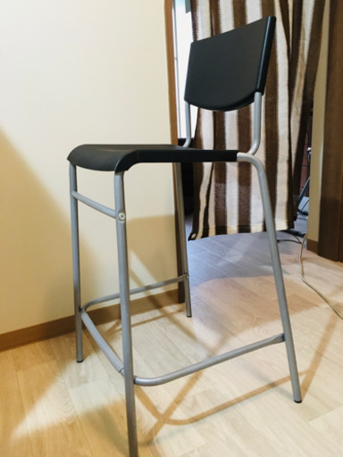 (IKEA イケア )STIG バースツール 背もたれ付き
