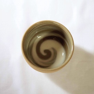 お茶にも日本酒にも使える【美品】越前焼 淡竹窯 湯呑み5点セットの画像