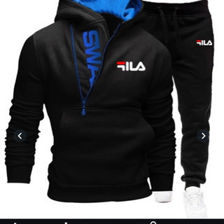 FILA セットアップL ブルー　ジャージ上下　メンズ　レディー...