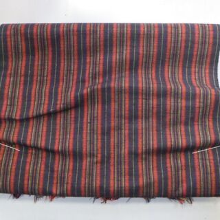 上田つむぎ　紬　反物　絹100％　長さ12.2ｍ　六文銭印　上田紬織物協同組合の画像