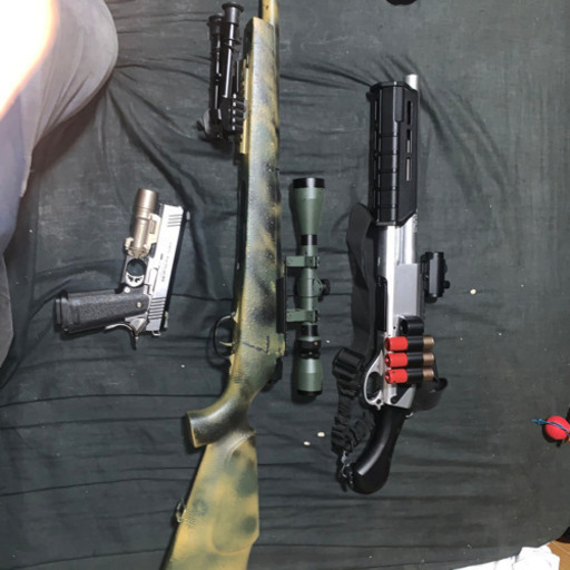 エアーガン ！ガスガン！ベスト2つ フェイスマスク