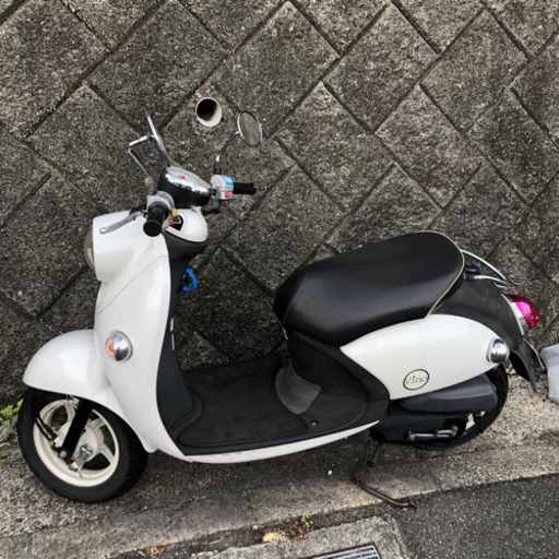 ヤマハビーノVino 中古ホワイト白バイク原付実働美品 (まさ) 矢野の