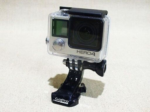 【苫小牧バナナ】GoPro/ゴープロ ウェアラブルカメラ HERO4 シルバーエディション アドベンチャー CHDHY-401-JP 1200万画素 広角レンズ 動作〇
