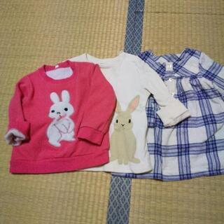 女の子90cm トップス３枚
