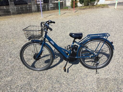 電動自転車 27 インチ 色:ネイビー 2021/11/3 まで盗難保険付き