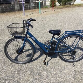 電動自転車 27 インチ 色:ネイビー 2021/11/3 まで盗難保険付き