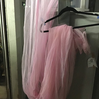 ピンク　蚊帳　子供ベッドの画像