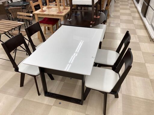 ニトリ 片バタ式ダイニング5点セット ピア2