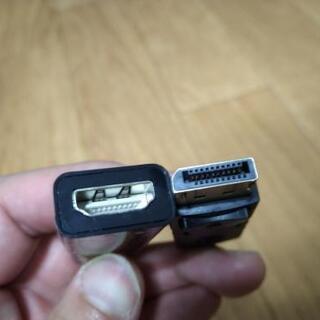 HDMI → DisplayPort 変換ケーブル (20cm)の画像