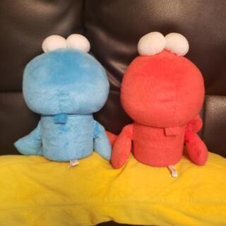 USJ限定！　セサミストリート　エルモ　クッキーモンスター　小物入れ　ぬいぐるみの画像