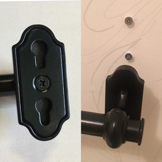 IKEA(イケア)FINTORPフィントルプ キッチン壁面収納レール ブラック 57cmの画像