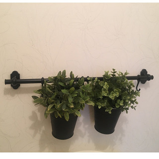 IKEA(イケア)FINTORPフィントルプ キッチン壁面収納レール ブラック 57cmの画像