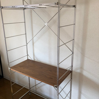 【無印良品】ステンレスユニットシェルフ デスク