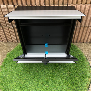 YKK エクステリア　外溝　門柱　ポスト　限定品　カームブラックピュアシルバーの画像