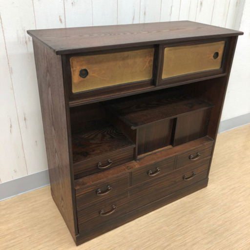 古民家☆レトロ☆小ぶりな茶箪笥☆和箪笥☆中古品☆