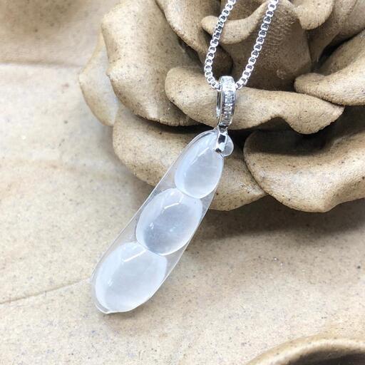 福袋 ネックレス 枝豆 本翡翠 氷ヒスイ 高級氷種 誕生日プレゼント 手作り 本物保証