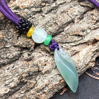 ネックレス 本翡翠 氷ヒスイ 透明緑色 誕生日プレゼント 縁起物 本物保証1