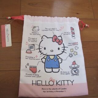 サンリオショップ購入☆ 新品・タグ付き■ キティ 巾着■キャラク...