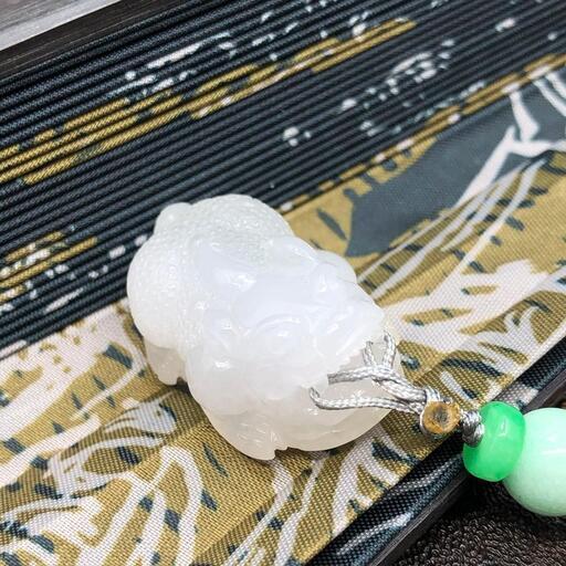 福袋 ネックレス 貔貅 本翡翠 氷ヒスイ 誕生日プレゼント 魔除け 縁起物 本物保証