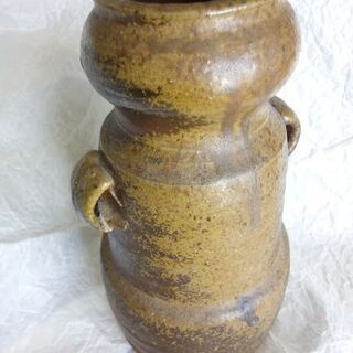 茶道具-花入れ　丹波 耳付き/作家物の画像