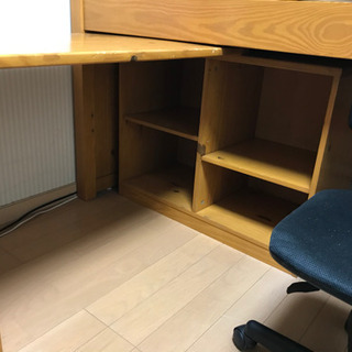 お譲り先決定】システムベッド 本棚 収納 デスク チェアー 付き フルセット