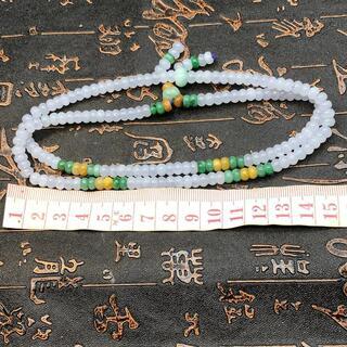 ネックレス 数珠 本翡翠 氷ヒスイ 透明感 ツヤツヤ 誕生日プレゼント