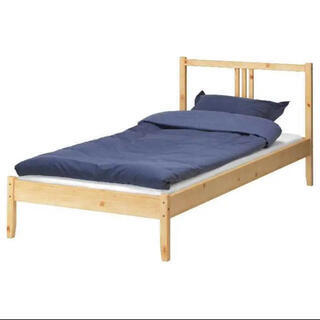 IKEA シングルベッド マットレス付きの画像