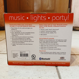 ホリデイDJ Bluetooth イルミネーションスピーカーの画像