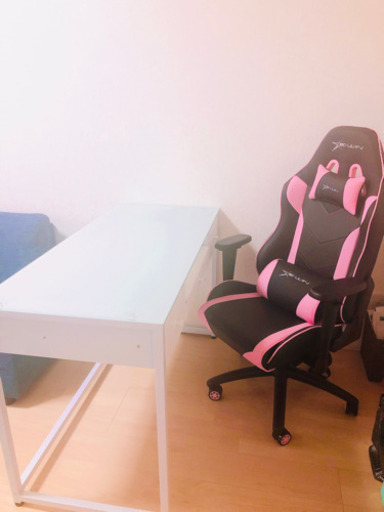 幅120cmパソコンデスク&ゲーミングチェアセット（取扱説明書付）