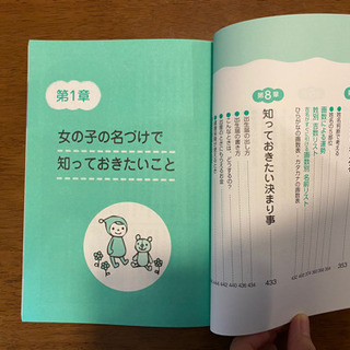 名付け本　女の子の画像