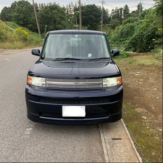 845.トヨタbB NCP30系！美車！ネイビー！各種手続きもお任せください！カスタム多数！社外マフラー！社外アルミホイールの画像