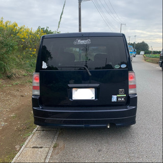 845.トヨタbB NCP30系！美車！ネイビー！各種手続きもお任せください！カスタム多数！社外マフラー！社外アルミホイールの画像