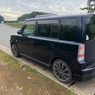 845.トヨタbB NCP30系！美車！ネイビー！各種手続きもお任せください！カスタム多数！社外マフラー！社外アルミホイールの画像