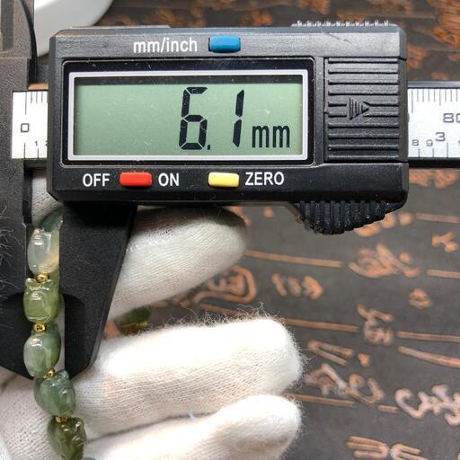 ブレスレット イノシシ 本翡翠 氷ヒスイ 誕生日プレゼント 手作り 本物保証