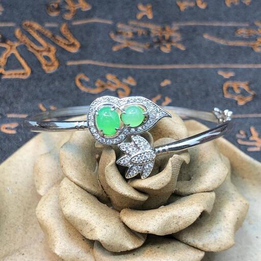 福袋 バングル 瓢箪 本翡翠 氷種ヒスイ 誕生日プレゼント 縁起物 天然石 本物保証