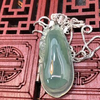 福袋 ネックレス 福瓜 本翡翠 緑色 氷ヒスイ 誕生日プレゼント 縁起物 本物保証の画像