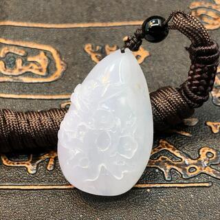 福袋 ネックレス 梅の花 本翡翠 氷種ヒスイ 誕生日プレゼント 手作り