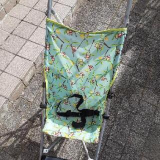 取引中　ベビーカー　モンキー柄