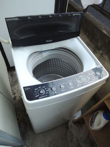 【値段交渉可能】ハイアール　Haier JW-C55D-K 全自動洗濯機 Joy Series ブラック [洗濯5.5kg /乾燥機能無 /上開き]