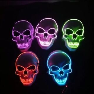 ラスト！ドクロマスク　ハロウィン　ハロウィン仮装　光る