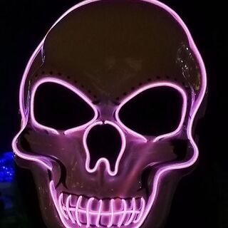 ラスト！ドクロマスク　ハロウィン　ハロウィン仮装　光るの画像