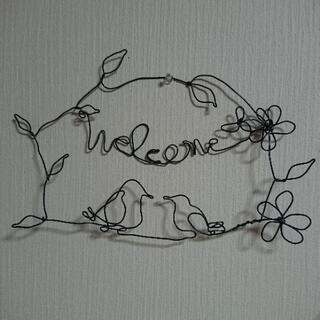  (決まりました)🌺🐦ことりと花のwelcomeボード🌺