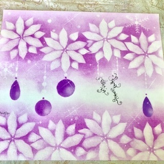 11/29 名古屋　有松　フラワーパステリア書　ポインセチア