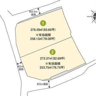 倉敷IC・総社すぐそこ！　分譲地（建築条件なし）　2区画！売土地...