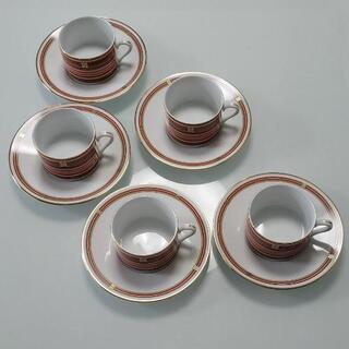 ダックスコーヒーカップ&ソーサー5脚セットの画像