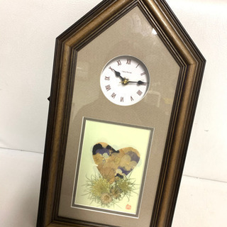 ★激安‼️押し花🌸掛け時計☆